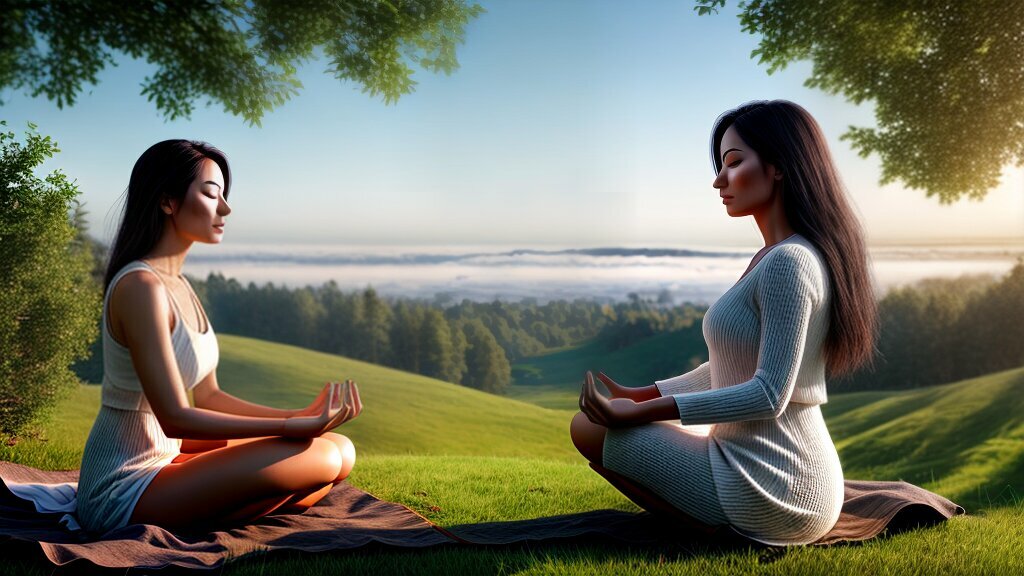 Mindful Woman Meditating