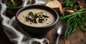 Easy vegan mushroom soup recipe