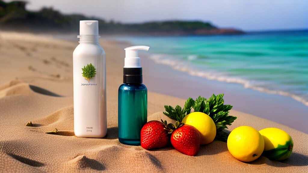 Organic skincare products for summer