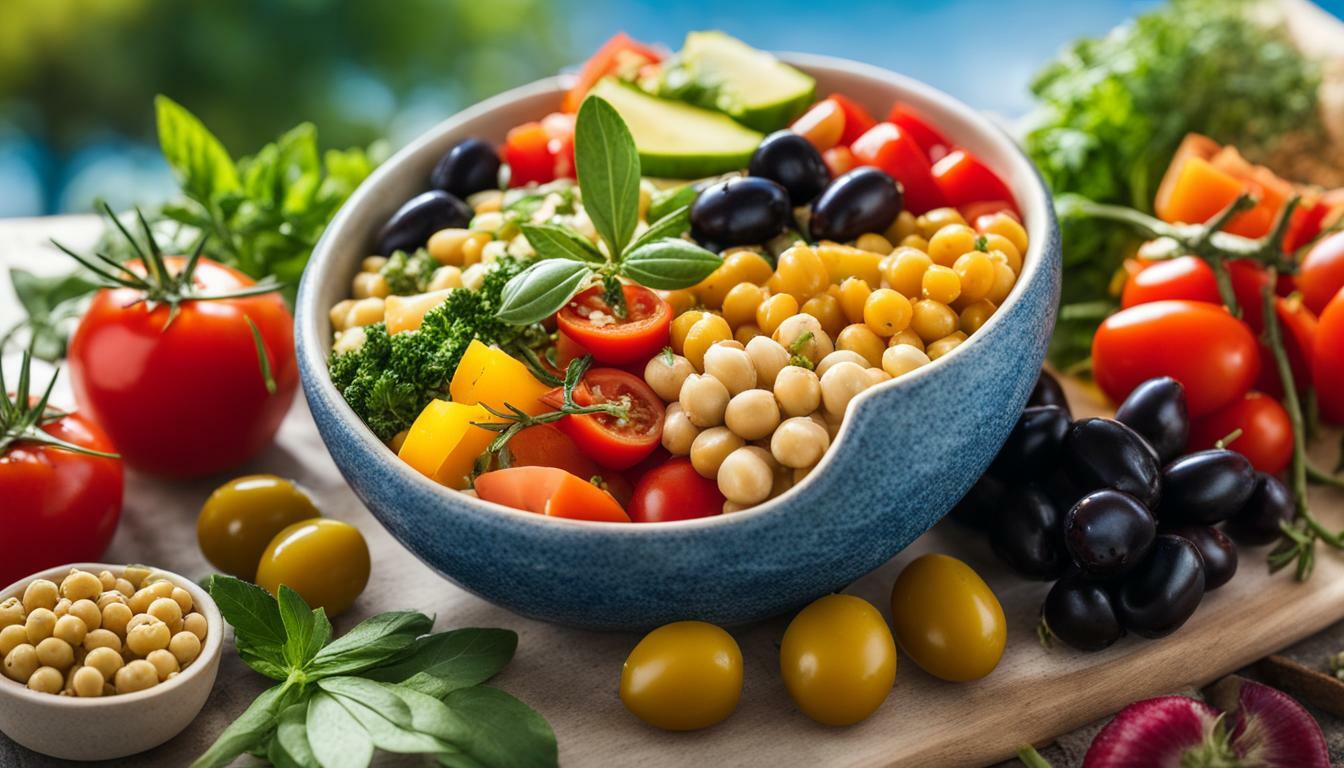 Vegan Mediterranean diet meal plan