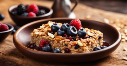 Vegan baked oatmeal bars recipe