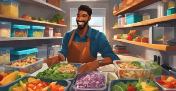 Vegan chicken salad sandwiches meal prep