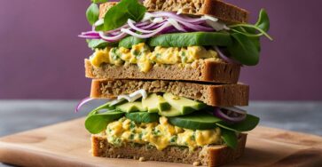 Vegan egg salad sandwich spread