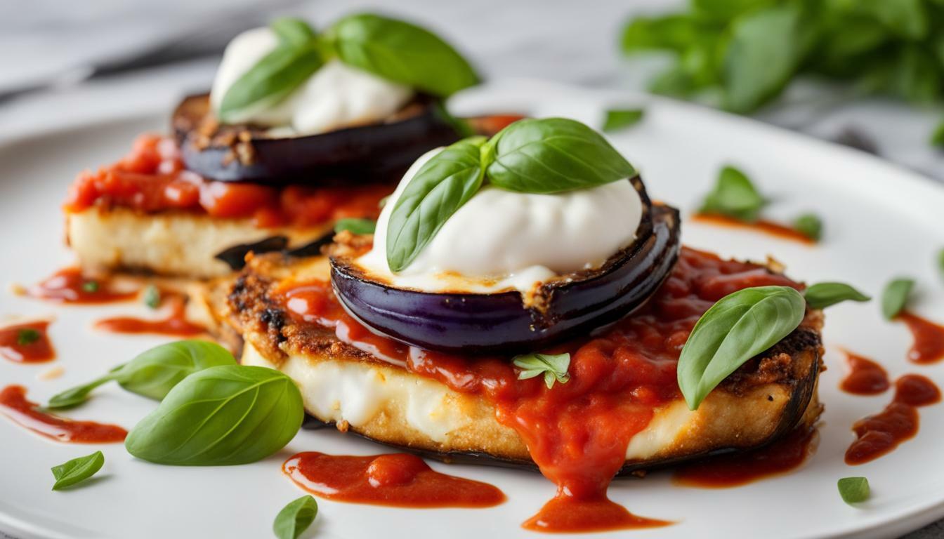 Vegan eggplant parmesan baked recipe