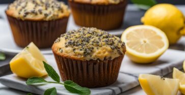 Vegan lemon poppy seed muffin recipe