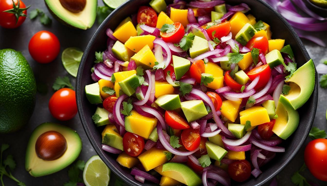 Vegan mango avocado salsa recipe