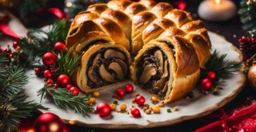 Vegan mushroom wellington recipe Christmas