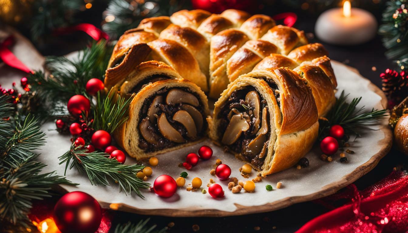 Vegan mushroom wellington recipe Christmas