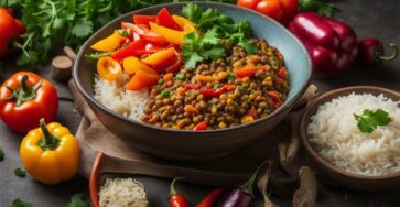 Vegan recipes using lentils and rice