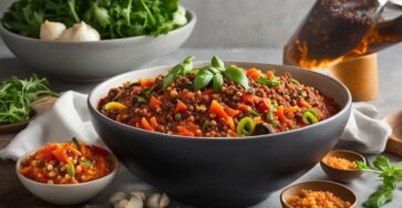 Vegan vegetable bolognese recipe lentils