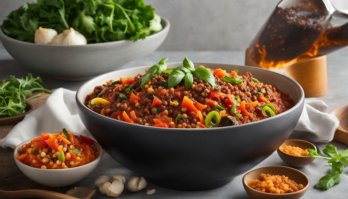 Vegan vegetable bolognese recipe lentils